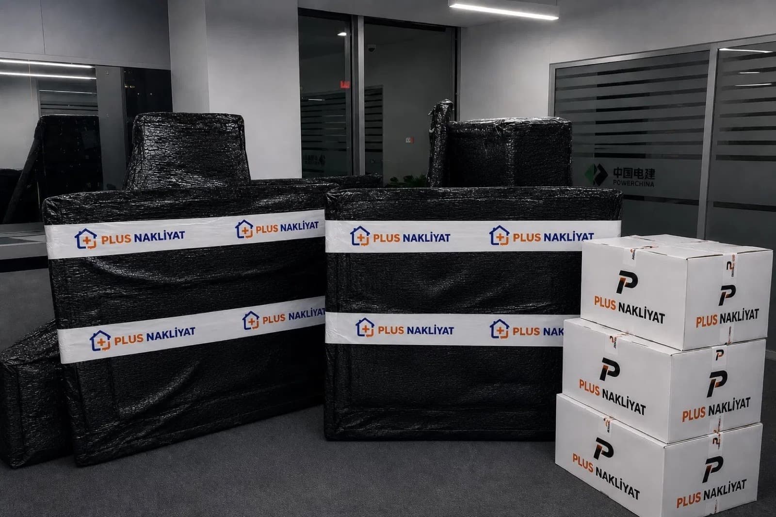 Yazılı teklif — ofis mobilyası profesyonel paketleme