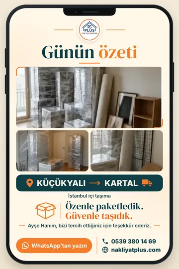 Günün özeti: Küçükyalı → Kartal taşıması