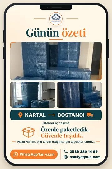 Günün özeti: Kartal → Bostancı taşıması