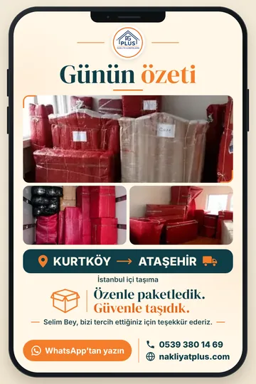 Günün özeti: Kurtköy → Ataşehir taşıması