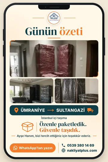 Günün özeti: Ümraniye → Sultangazi taşıması