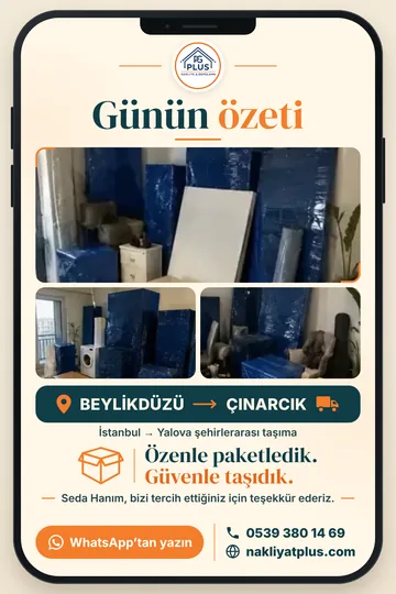 Günün özeti: Beylikdüzü → Çınarcık taşıması
