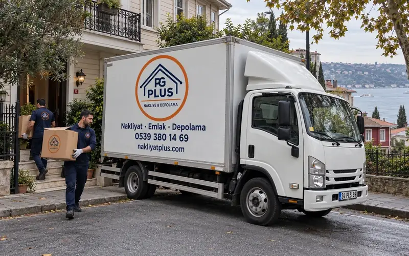 Sarıyer evden eve nakliyat; logolu taşıma aracı, temsili görsel