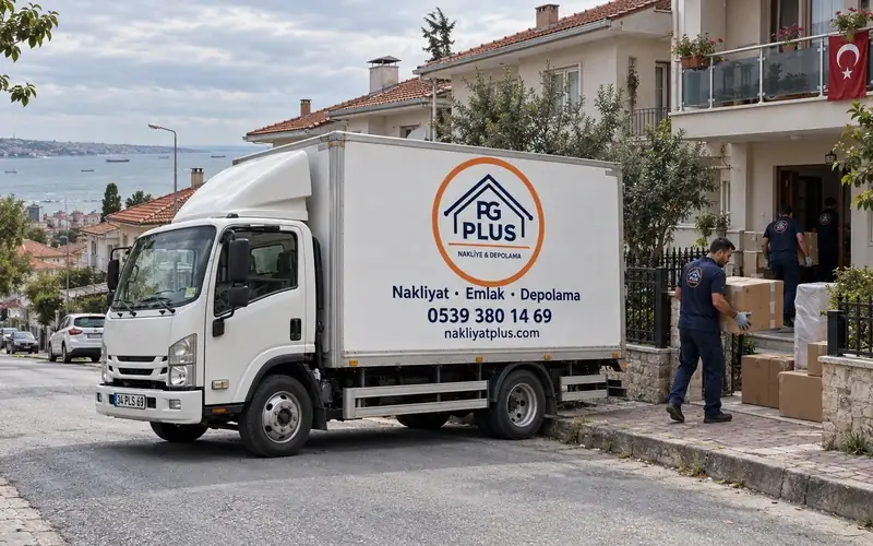 Silivri evden eve nakliyat; logolu taşıma aracı, temsili görsel