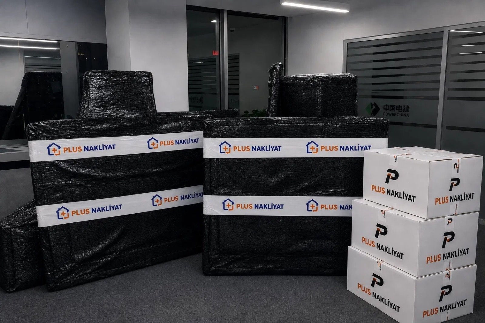 Yazılı teklif — ofis mobilyası profesyonel paketleme